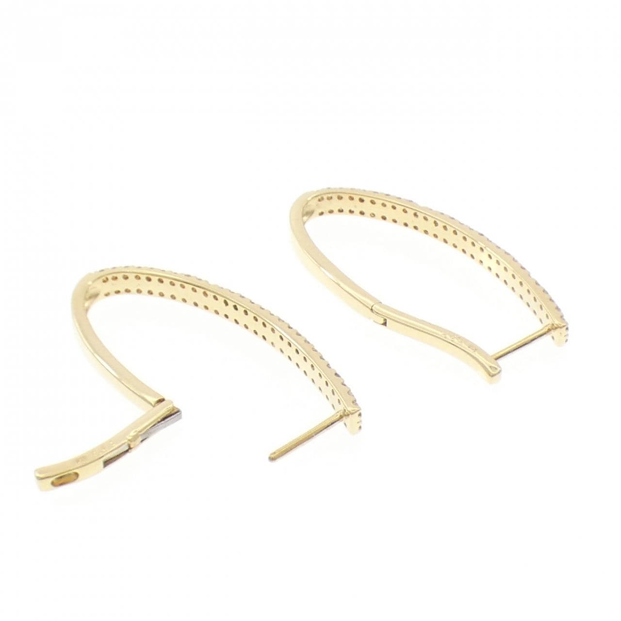 K18YG ダイヤモンド ピアス 1.00CT