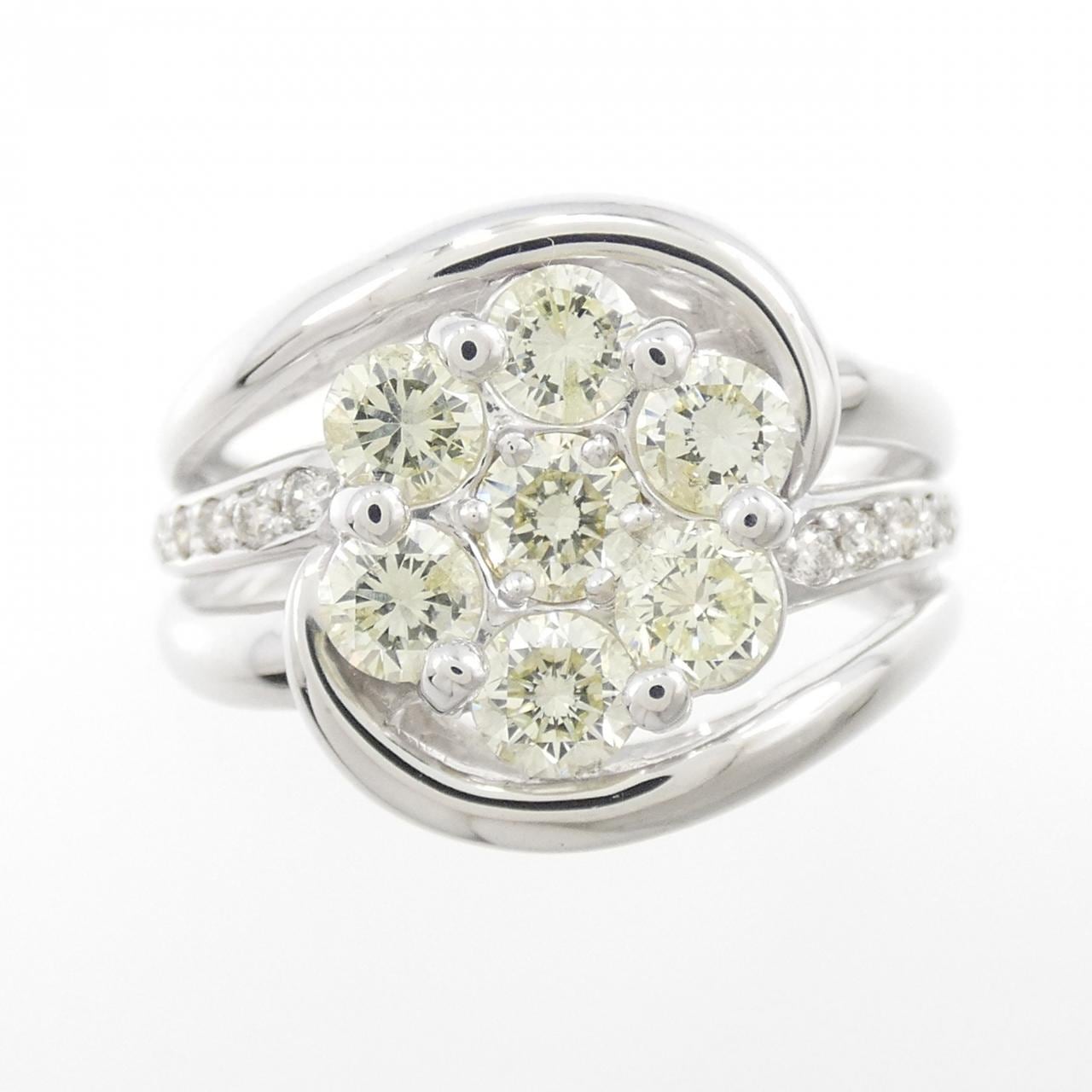 K18WG ダイヤモンド リング 1.50CT