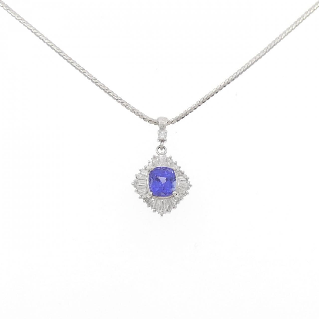 PT850 タンザナイト ネックレス 1.18CT