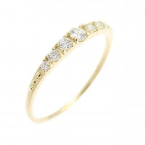 【リメイク】K18YG ダイヤモンド リング 0.15CT