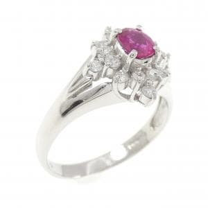 PT900 ルビー リング 0.44CT