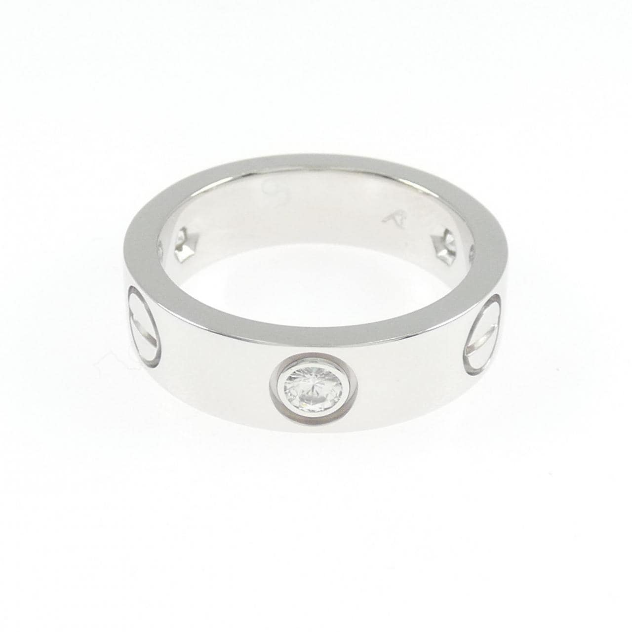 CARTIER LOVE half 鑽石指