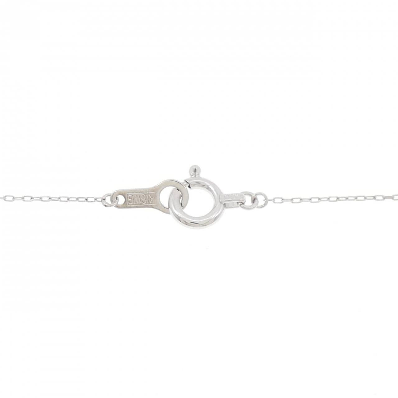 K18WG ダイヤモンド ネックレス 0.41CT