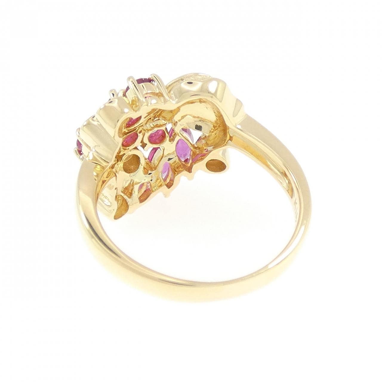 K18YG ルビー リング 1.15CT