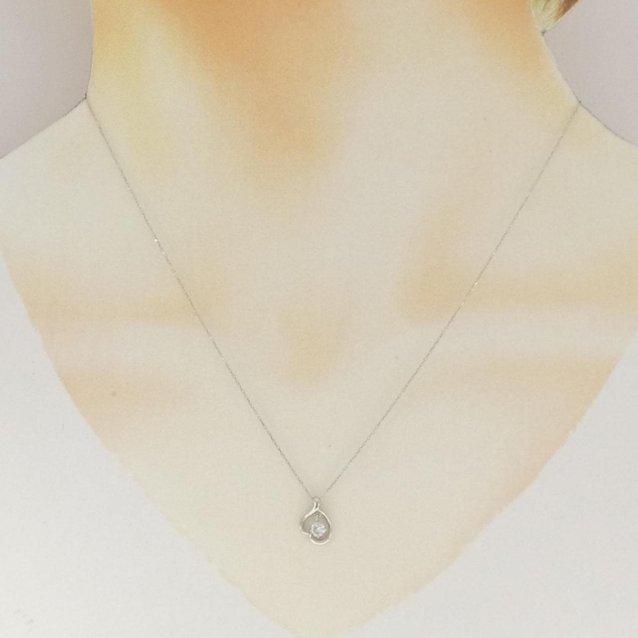 PT900/PT850 ダイヤモンド ネックレス 0.10CT