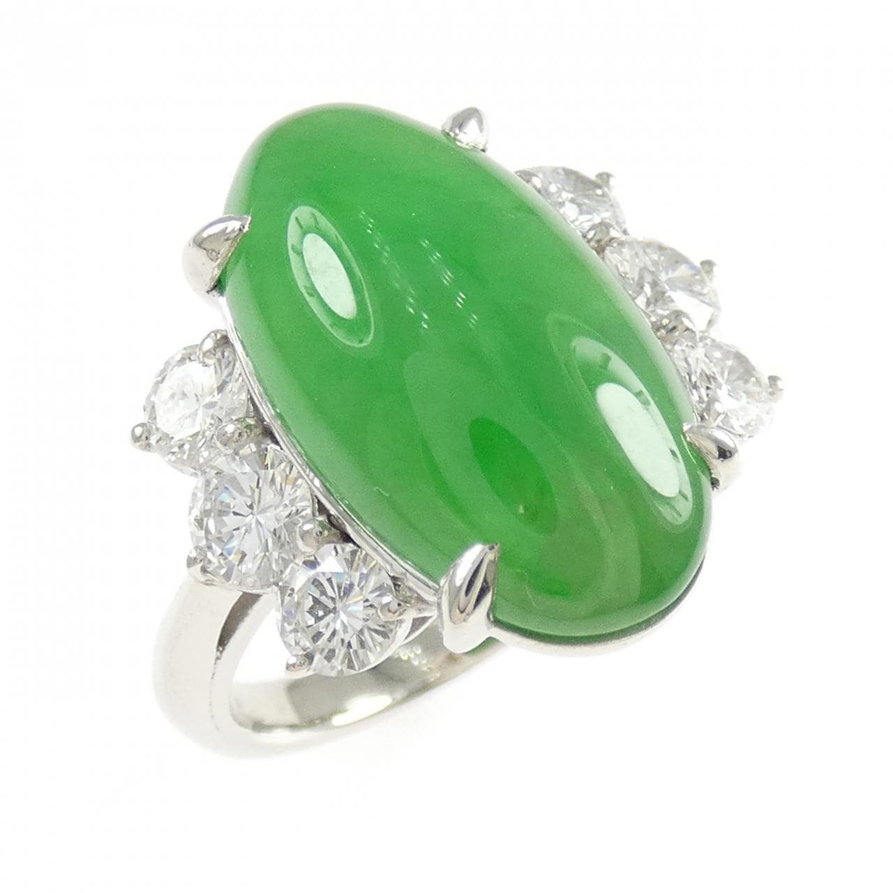 PT900 ヒスイ リング 10.09CT
