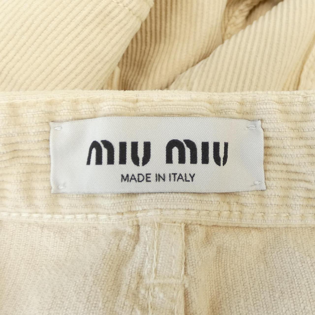 ミュウミュウ MIU MIU MIU MIU ロゴ MP1623 S231 131J パンツ