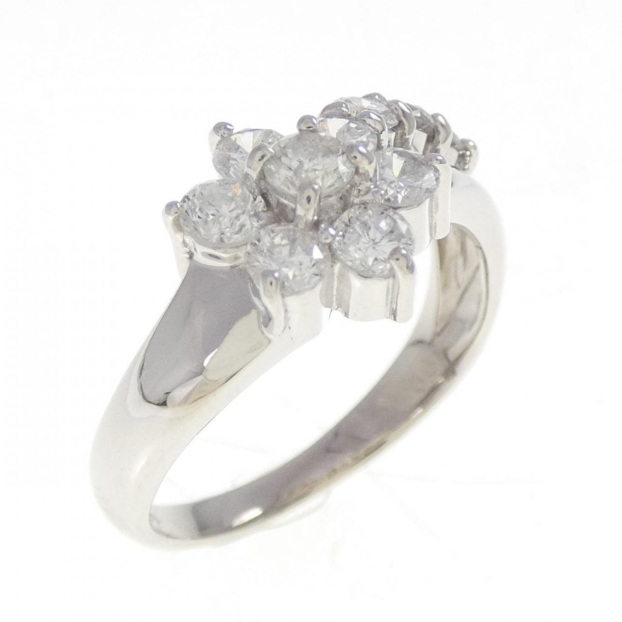 PT900 フラワー ダイヤモンド リング 1.00CT