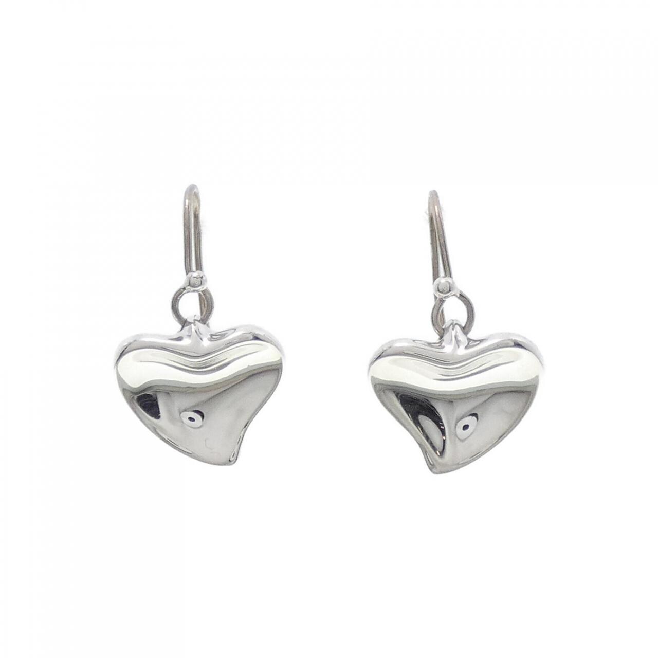 KOMEHYO | TIFFANY 925/585WG Heart Earrings| TIFFANY |Brand Jewelry 