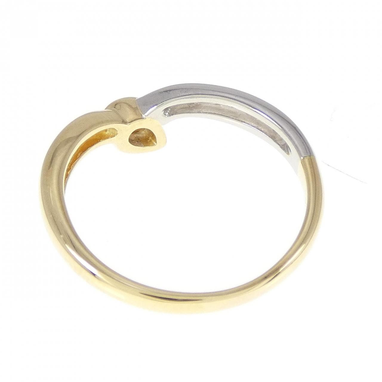 K18YG/PT ダイヤモンド リング 0.12CT