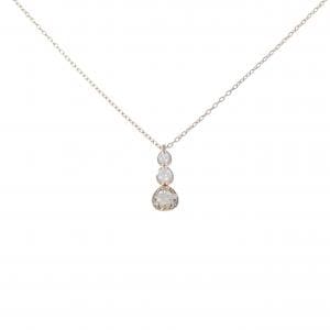 K18PG ダイヤモンド ネックレス 0.19CT
