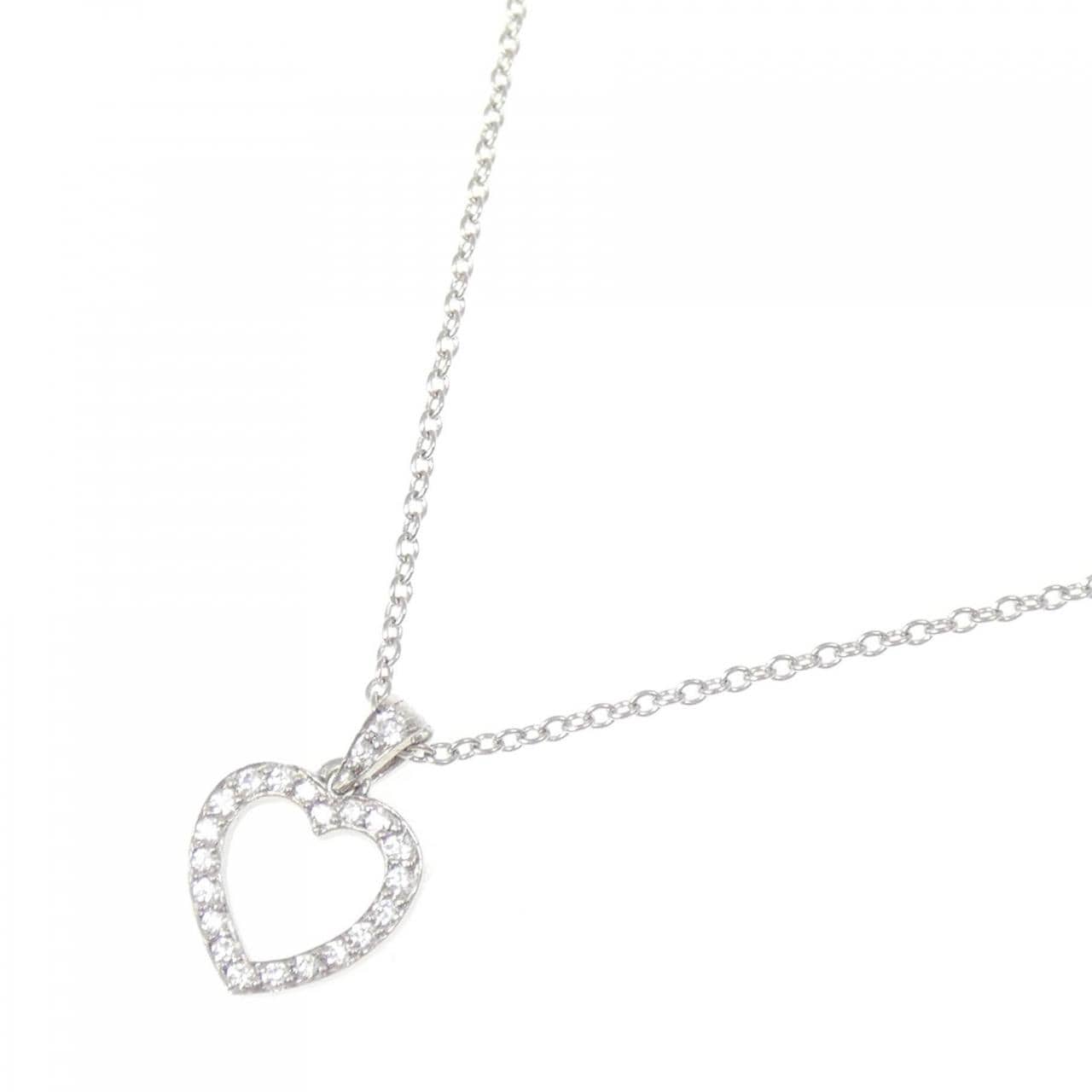 ティファニー アウトラインハート スモール ネックレス