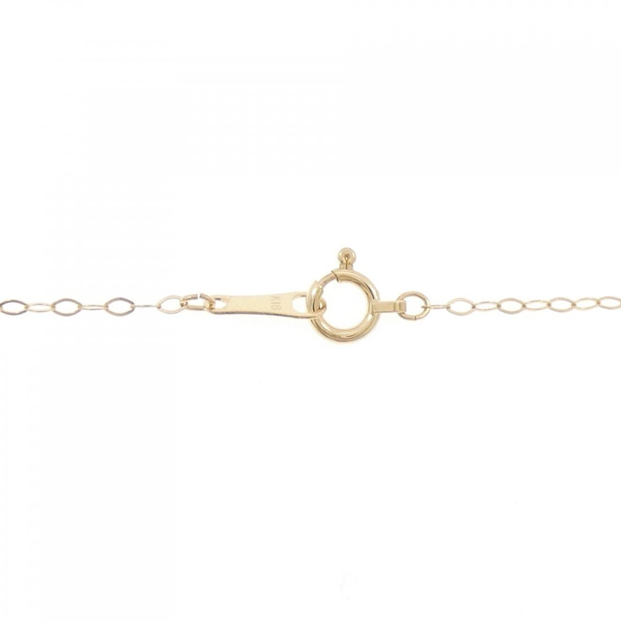 K18YG ハート ダイヤモンド ネックレス 0.15CT