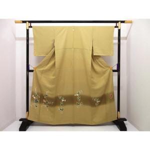 【未使用品】色留袖　訪問着兼用　臈纈染　桔梗