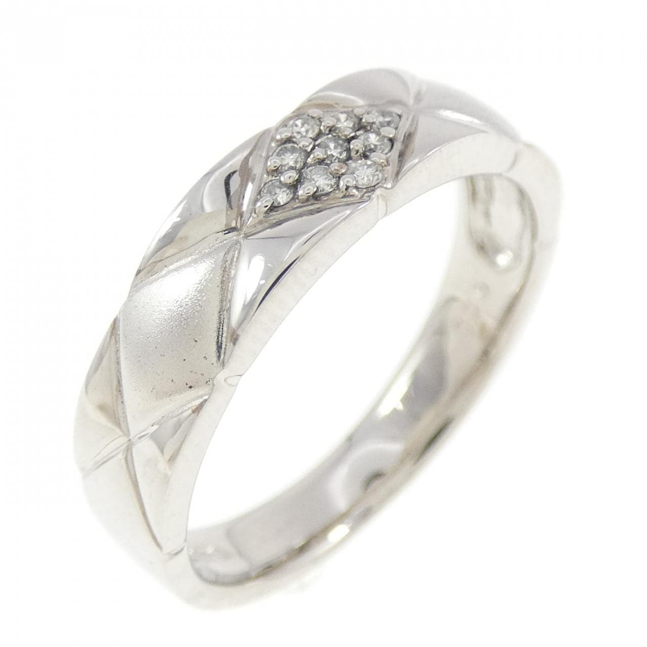 K18WG ダイヤモンド リング 0.05CT