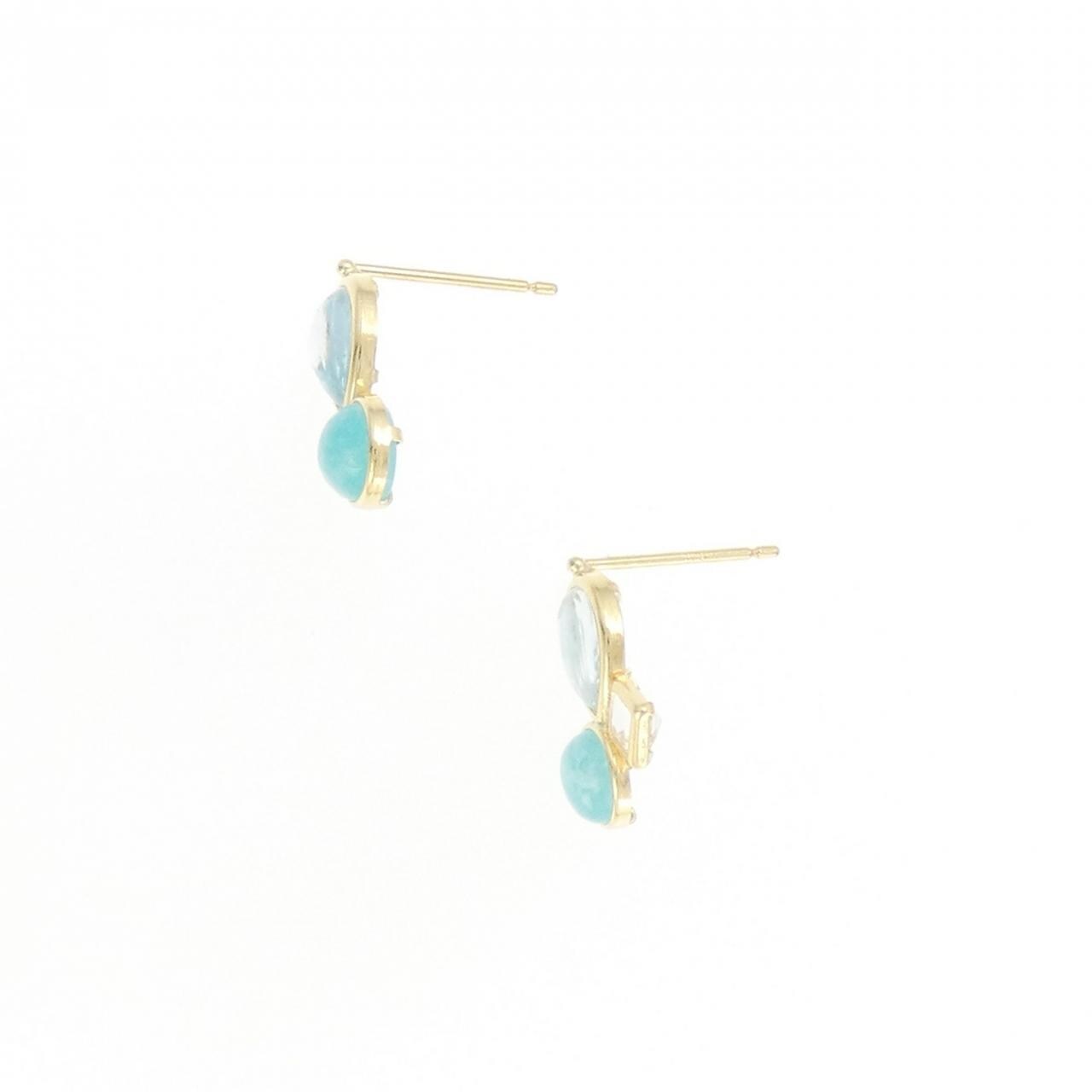 [BRAND NEW] K18YG Topaz Earrings