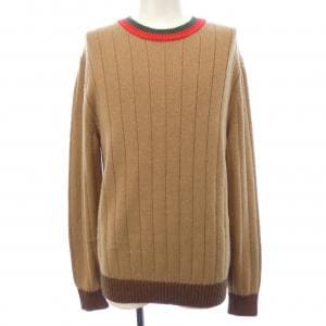 グッチ GUCCI ウェブ ストライプ付き キャメル リブニット セーター 721035 XKB4A ニット