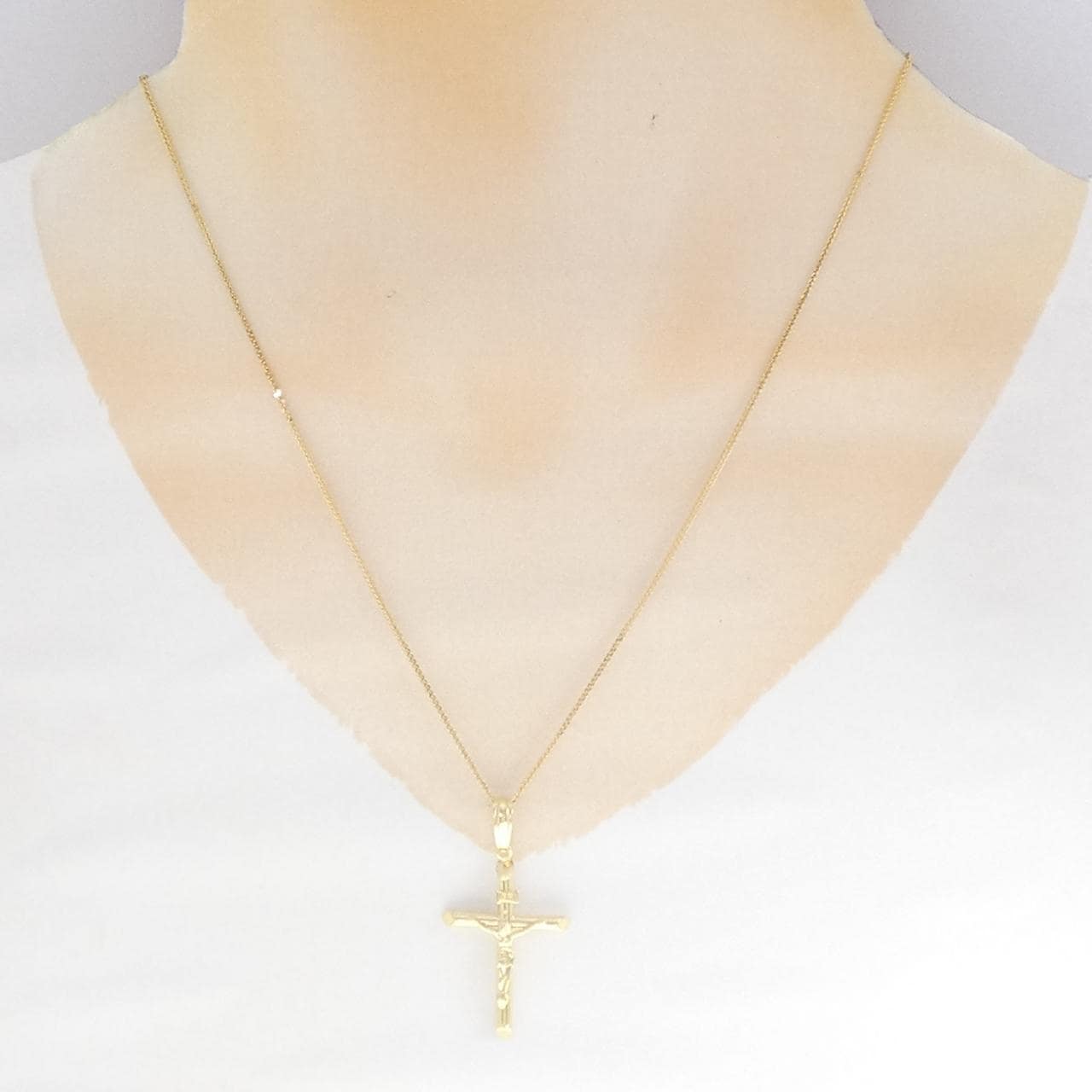 K18YG クロス ネックレス