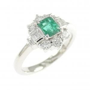 PT900 エメラルド リング 0.43CT