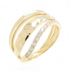 K18YG ダイヤモンド リング 0.22CT