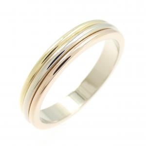カルティエ スリーゴールドウェディング リング