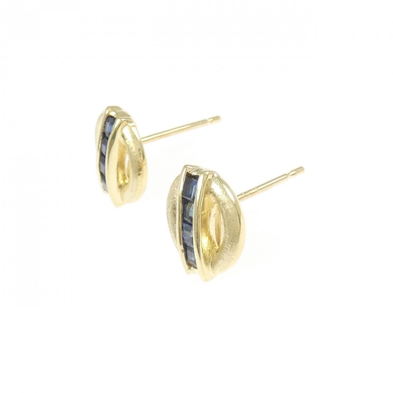 K18YG サファイヤ ピアス 0.33CT