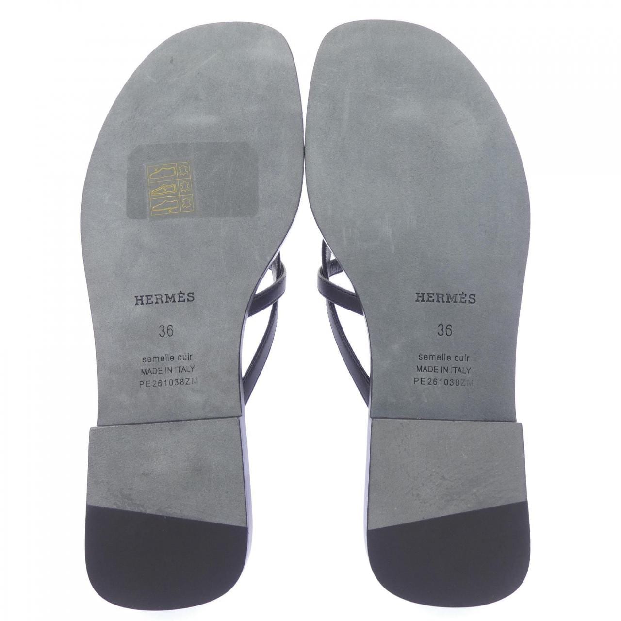 エルメス HERMES ミス　ケリーバックル 261038Z サンダル