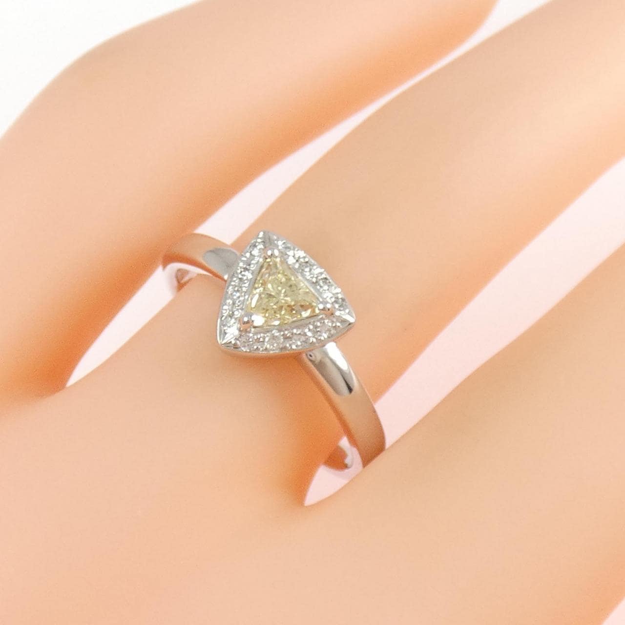 K18WG ダイヤモンド リング 0.27CT