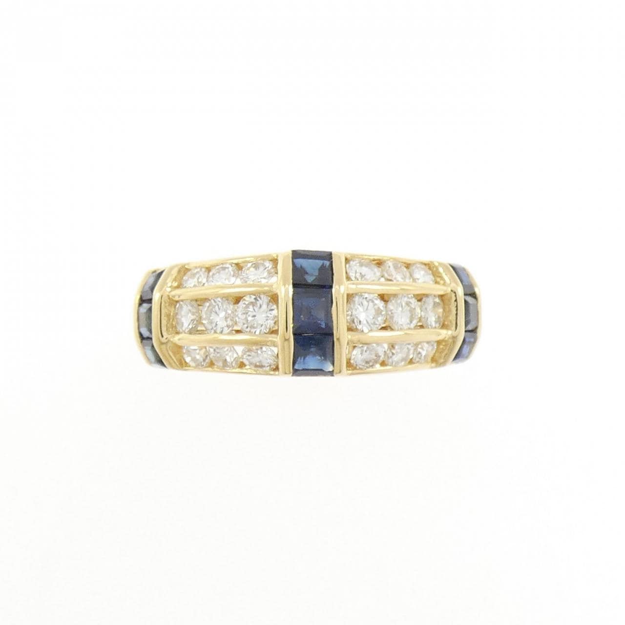 K18YG サファイヤ リング 0.65CT