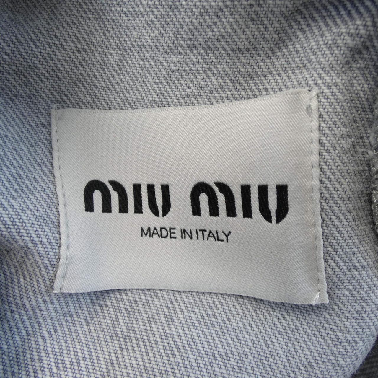 ミュウミュウ MIU MIU DENIM DRESS MIU MIU ロゴ GWA203 S232 13LF ワンピース