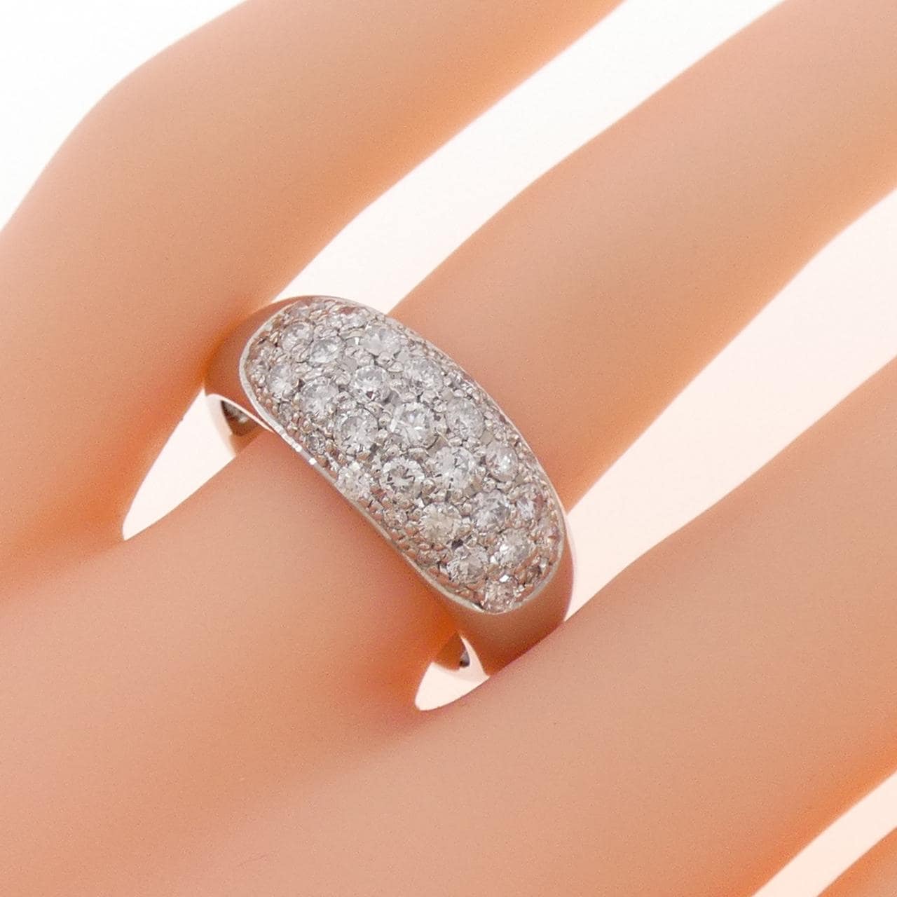 PT900 パヴェ ダイヤモンド リング 1.08CT