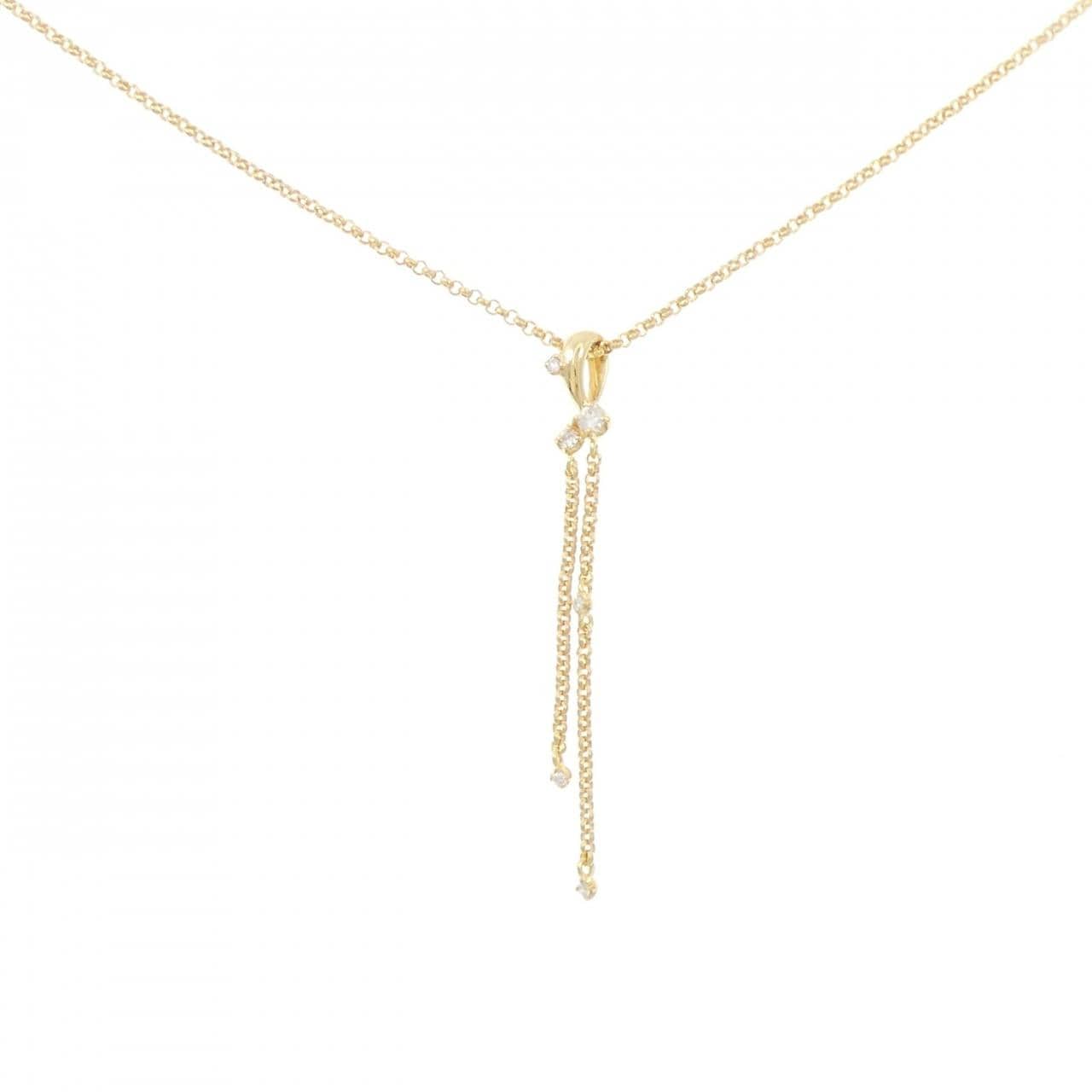 K18YG ダイヤモンド ネックレス 0.07CT