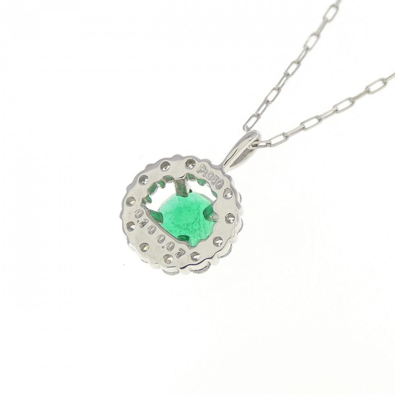 [新品] PT950/PT900 祖母綠項鍊 0.10CT