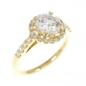 【リメイク】K18YG ダイヤモンド リング 1.025CT E SI2 EX
