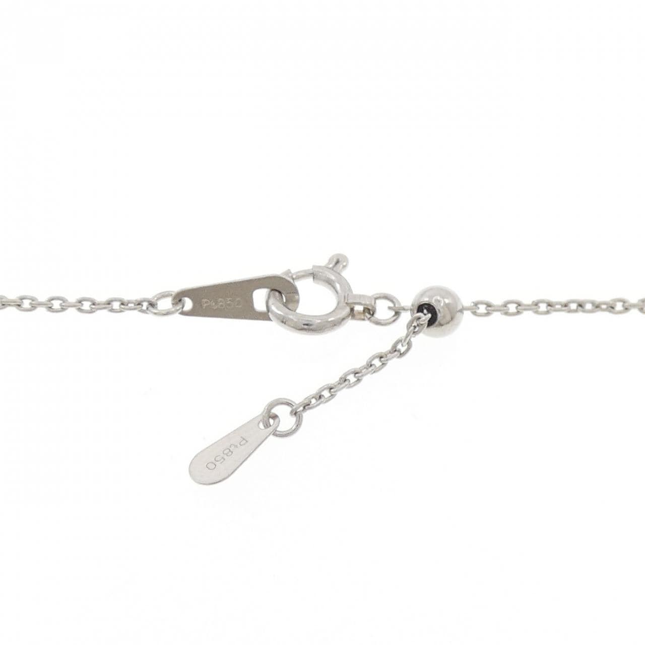 PT900/PT850 ハート ルビー ネックレス 0.444CT