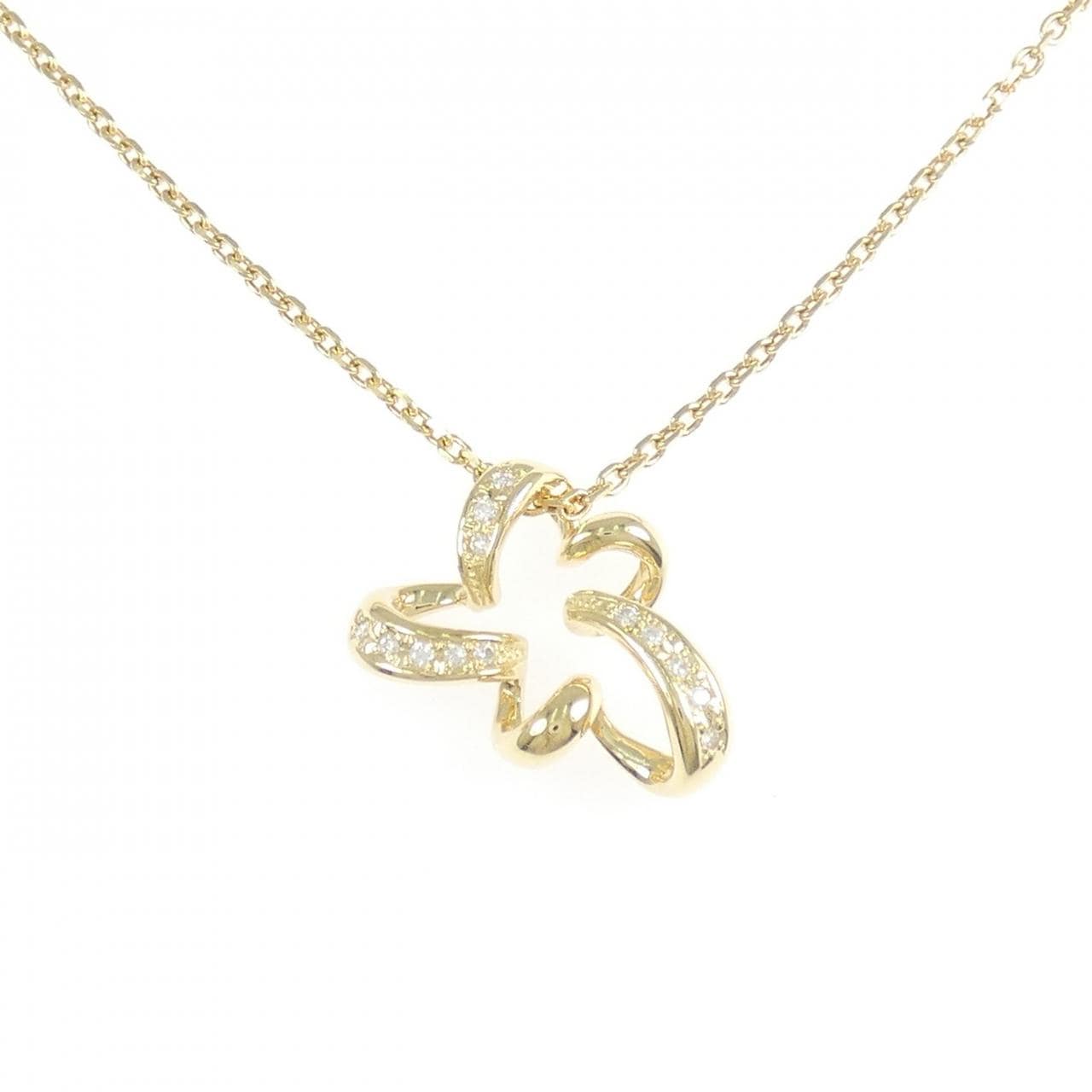 K18YG ダイヤモンド ネックレス 0.09CT