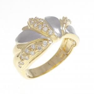 K18YG/PT900 ダイヤモンド リング 0.21CT