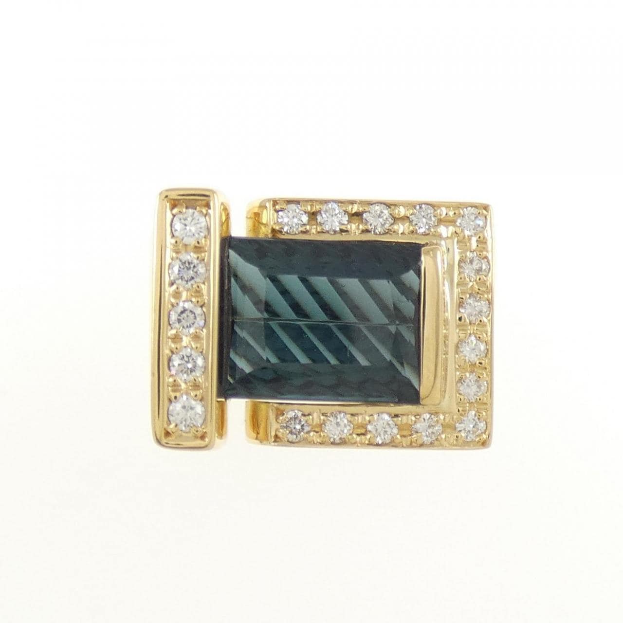 K18YG トルマリン リング 3.18CT