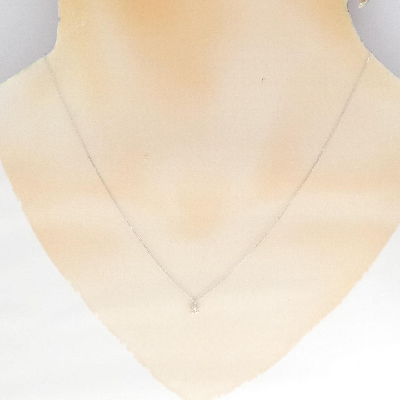 K10WG ダイヤモンド ネックレス 0.10CT