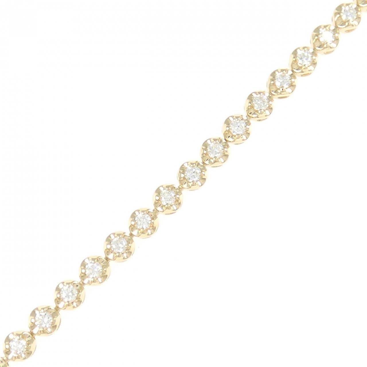 K18YG ダイヤモンド ブレスレット 1.11CT