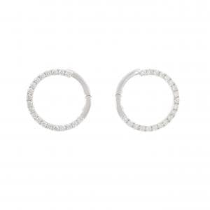 K18WG ダイヤモンド ピアス 1.00CT