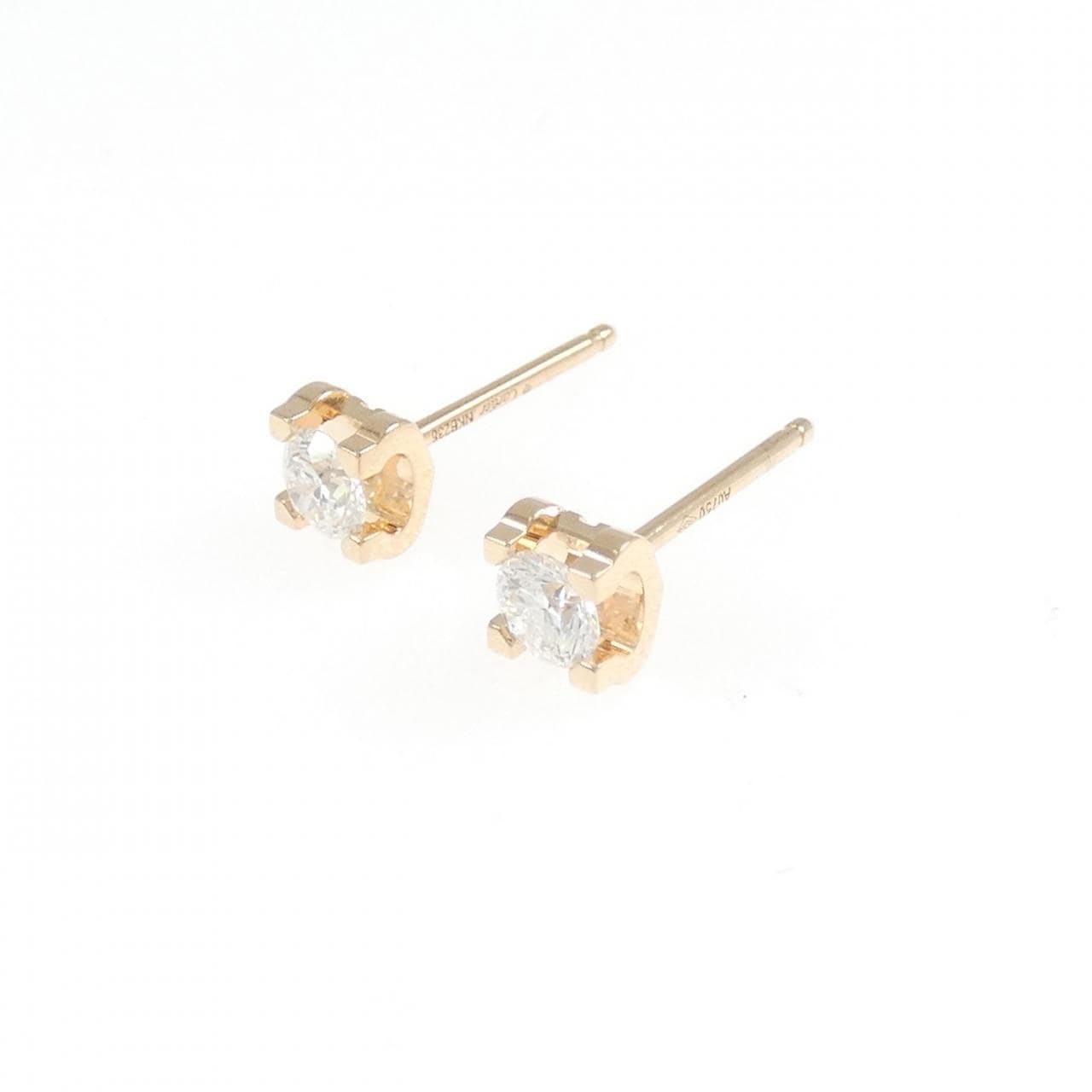 カルティエ C ドゥ カルティエ ピアス 0.19CT 0.19CT D-E VVS1-2 3EXT