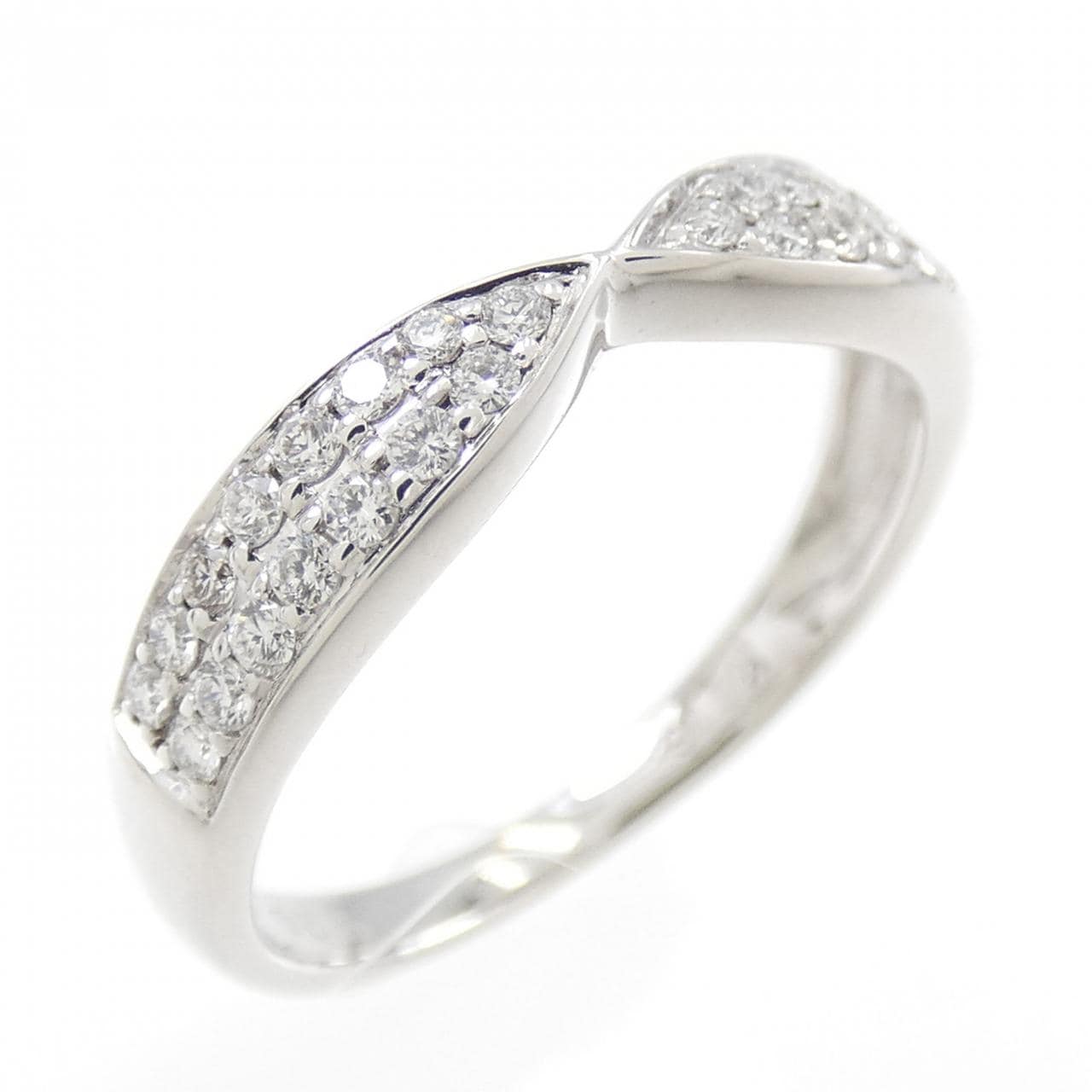 K18WG ダイヤモンド リング 0.20CT