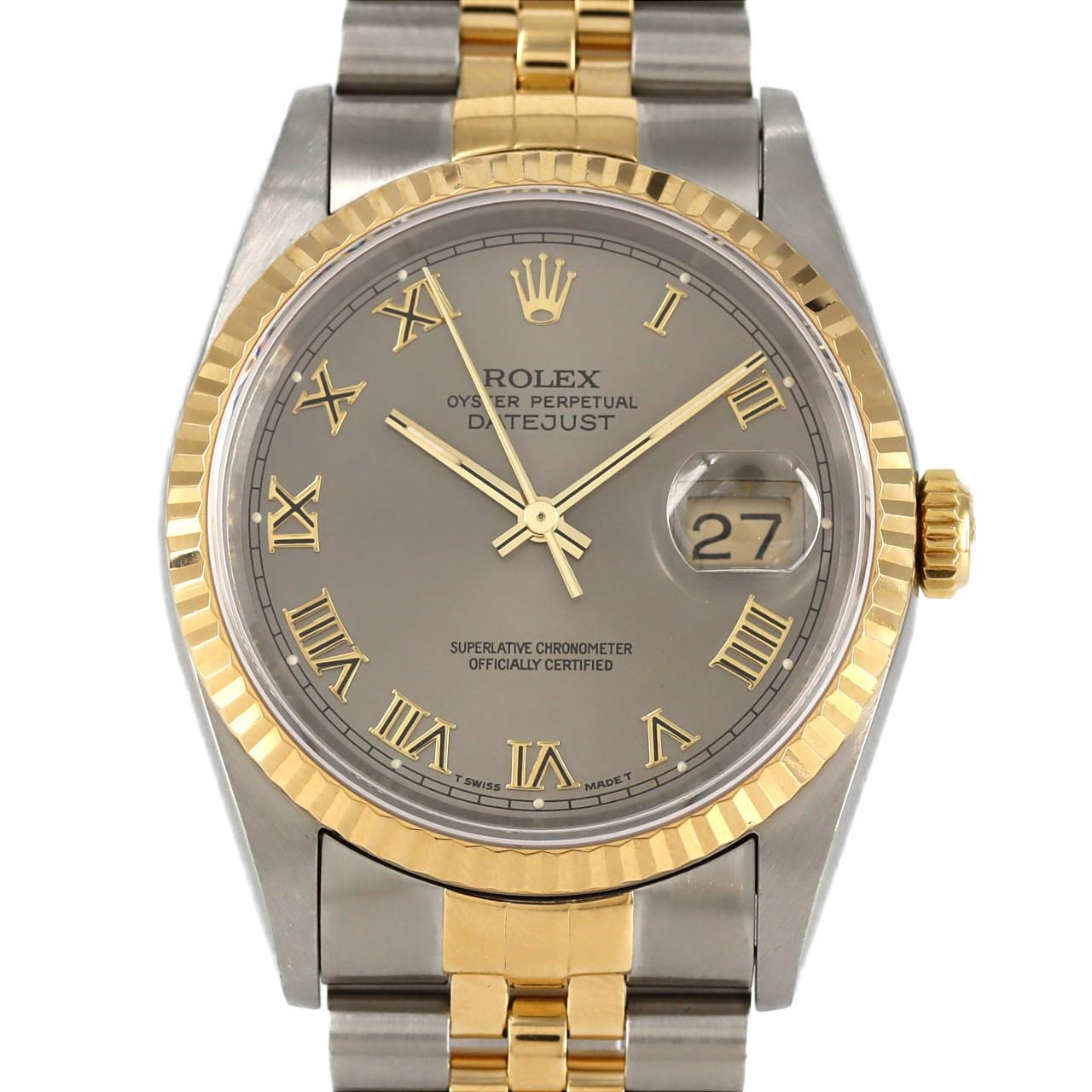 ROLEX Datejust 16233 SSxYG自動上弦X 編號