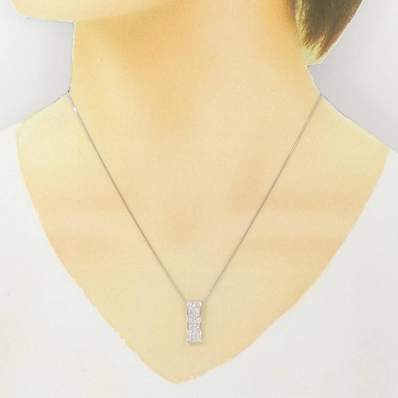 PT900/PT850 パヴェ ダイヤモンド ネックレス 0.46CT