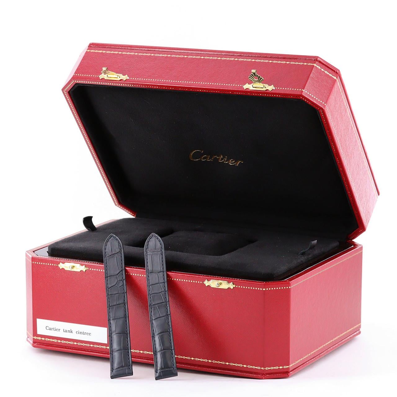 カルティエ タンクサントレ PT LIMITED WHTA0009 PT 手巻
