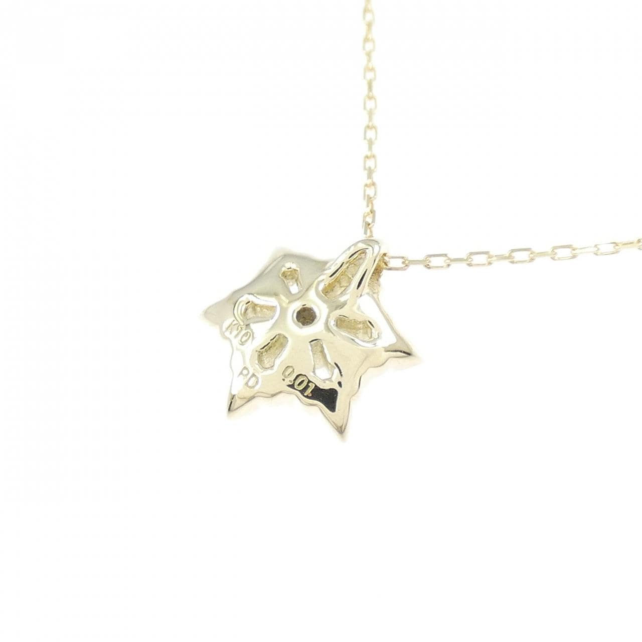 K10YG ダイヤモンド ネックレス 0.01CT