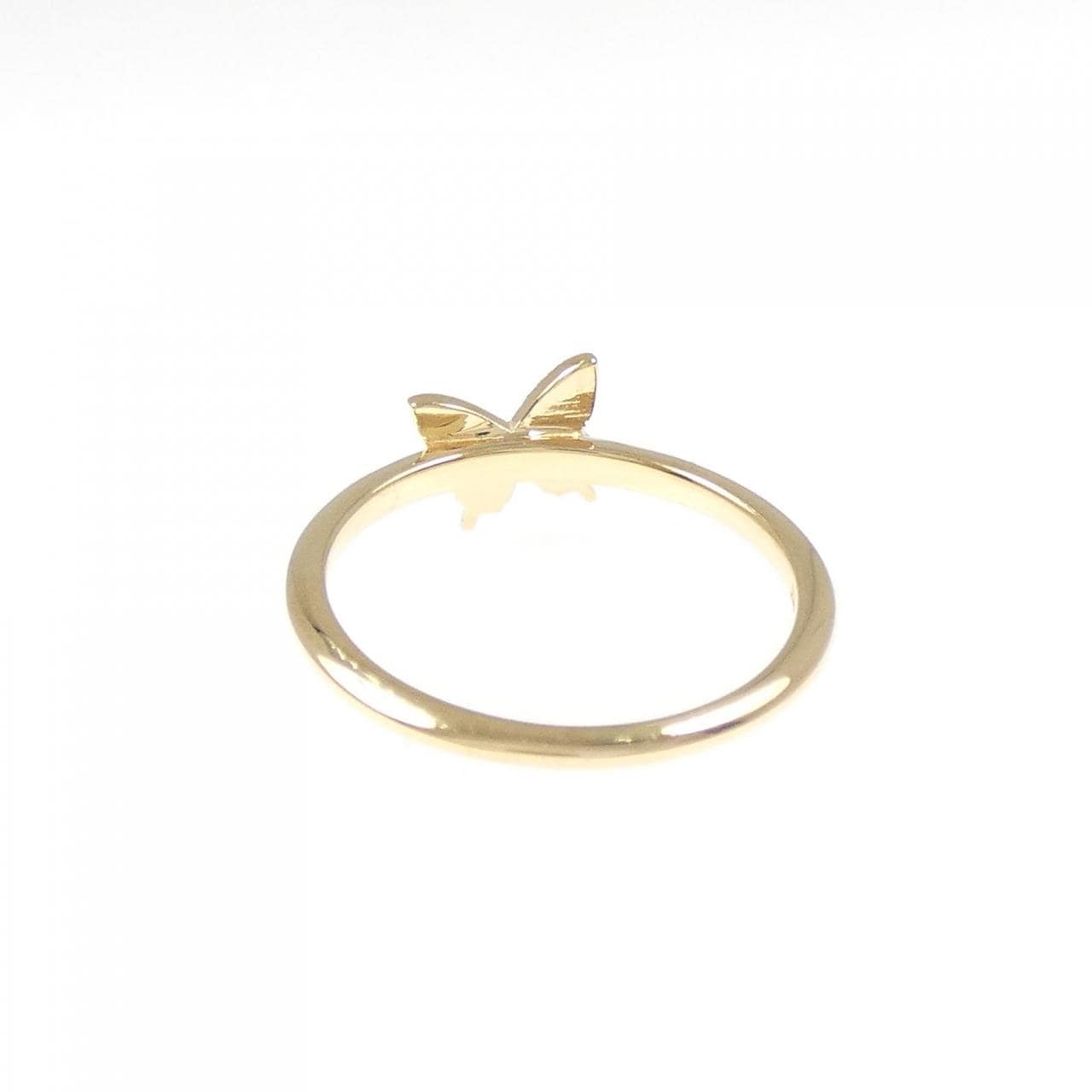 K18YG バタフライ ピンキー リング