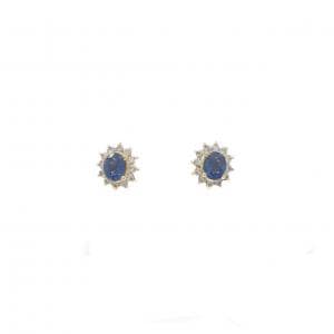K18YG サファイヤ ピアス