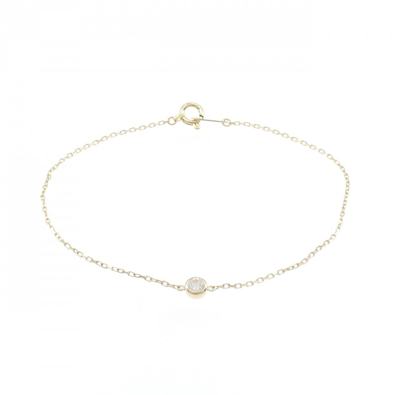 K18YG ダイヤモンド ブレスレット 0.10CT